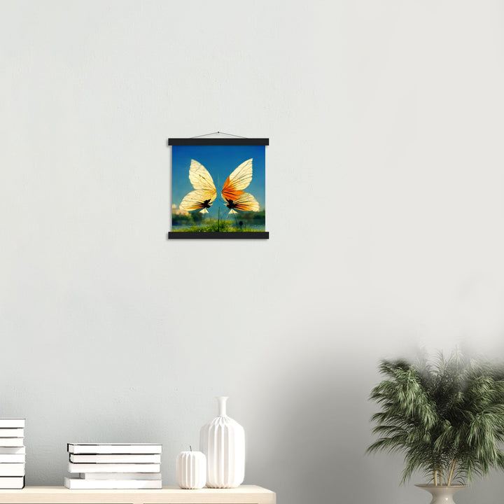 Classic Semi-Glossy Paper Poster with Hanger - Dreaming Butterflies II