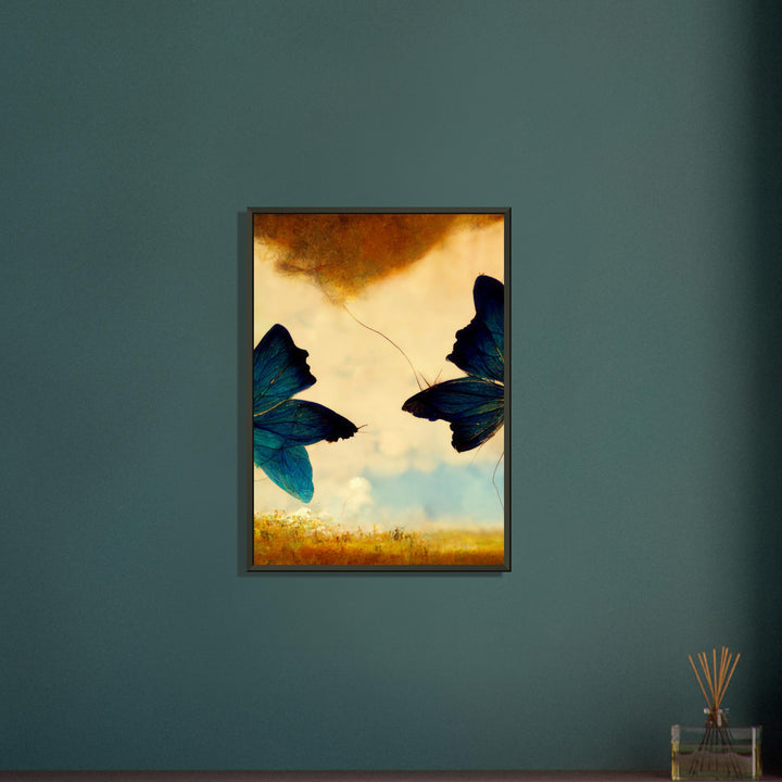 Classic Matte Paper Metal Framed Poster - Dreaming Butterflies III