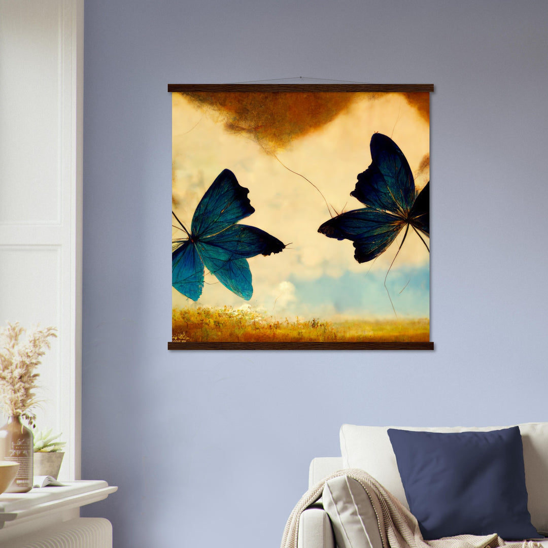 Classic Semi-Glossy Paper Poster with Hanger - Dreaming Butterflies III