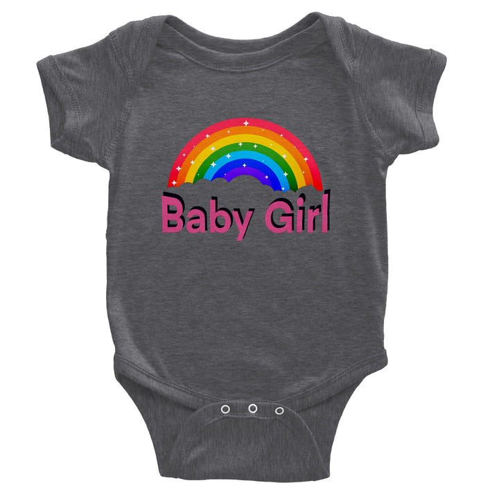 Classic Baby Short Sleeve Bodysuit - Baby Girl Rainbow III