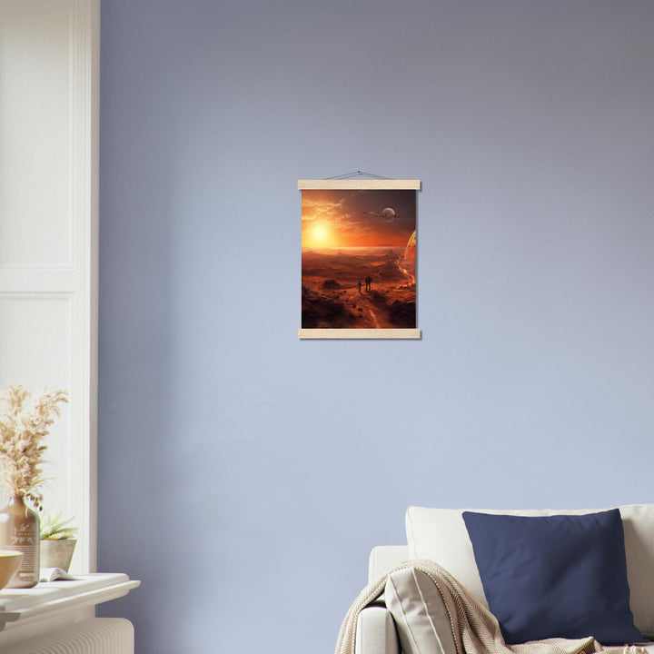 Premium Matte Paper Poster with Hanger - Sunset on Mars I