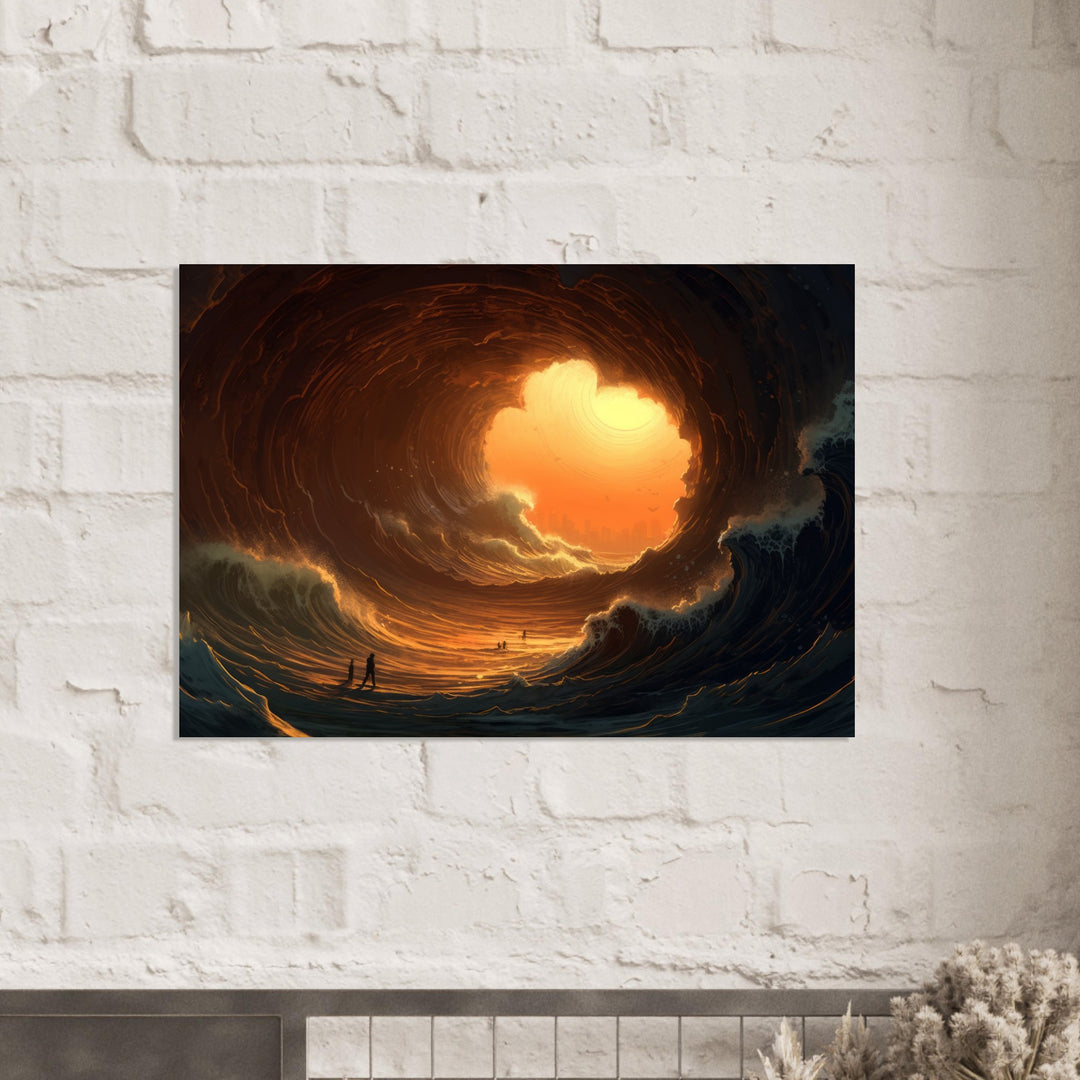 Classic Semi-Glossy Paper Poster - Abyssal Grotto Wave