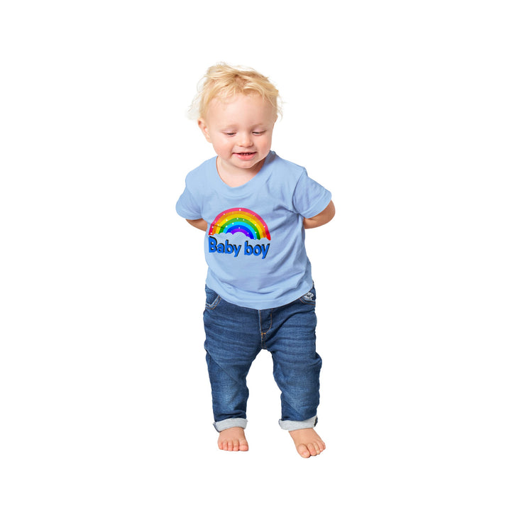 Classic Baby Crewneck T-shirt - Baby Boy Rainbow III