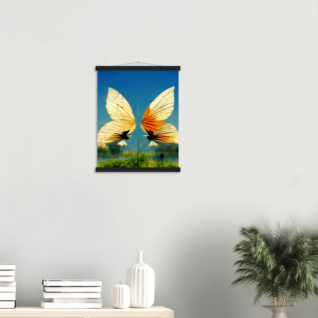 Classic Semi-Glossy Paper Poster with Hanger - Dreaming Butterflies II