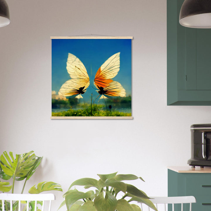 Museum-Quality Matte Paper Poster with Hanger - Dreaming Butterflies II