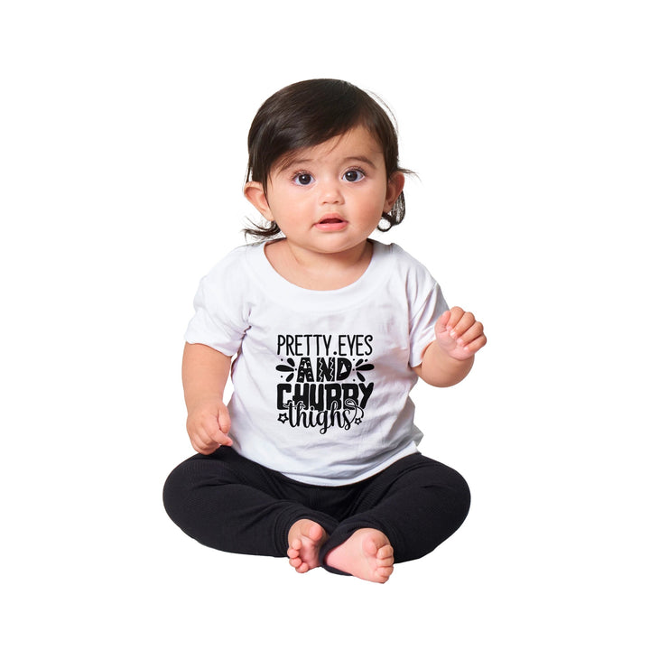 Classic Baby Crewneck T-shirt - Pretty eyes and chubby thighs