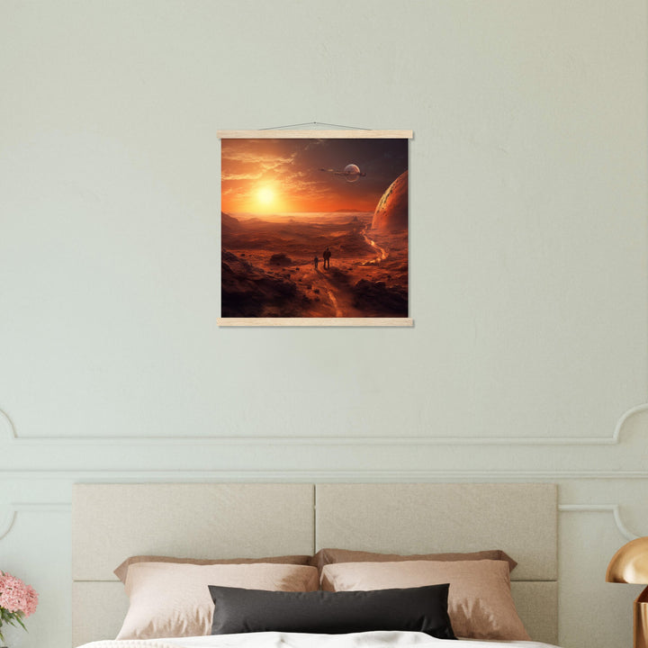 Classic Matte Paper Poster with Hanger - Sunset on Mars I