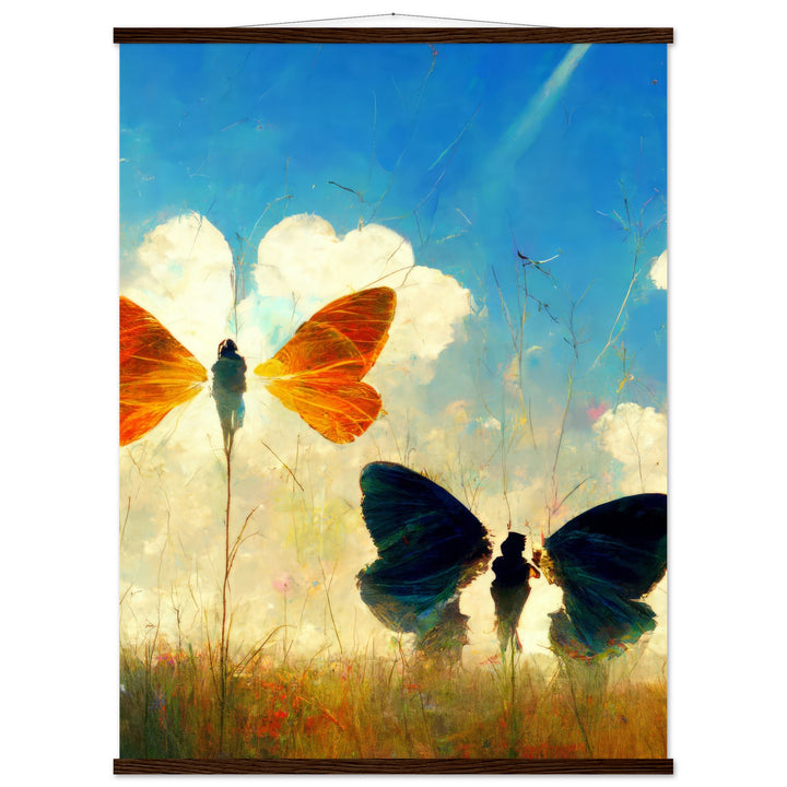 Classic Semi-Glossy Paper Poster with Hanger - Dreaming Butterflies