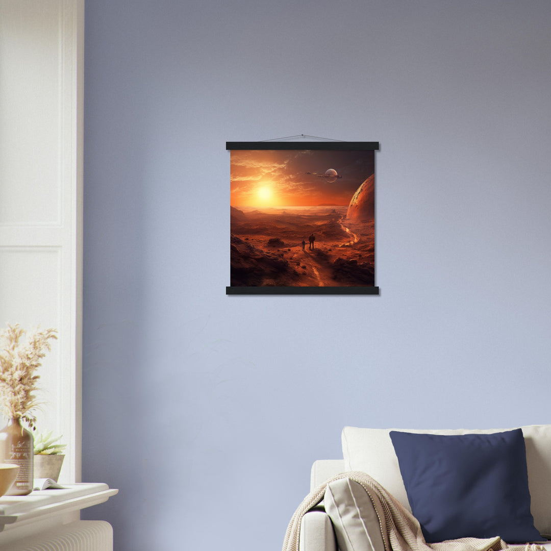 Premium Matte Paper Poster with Hanger - Sunset on Mars I