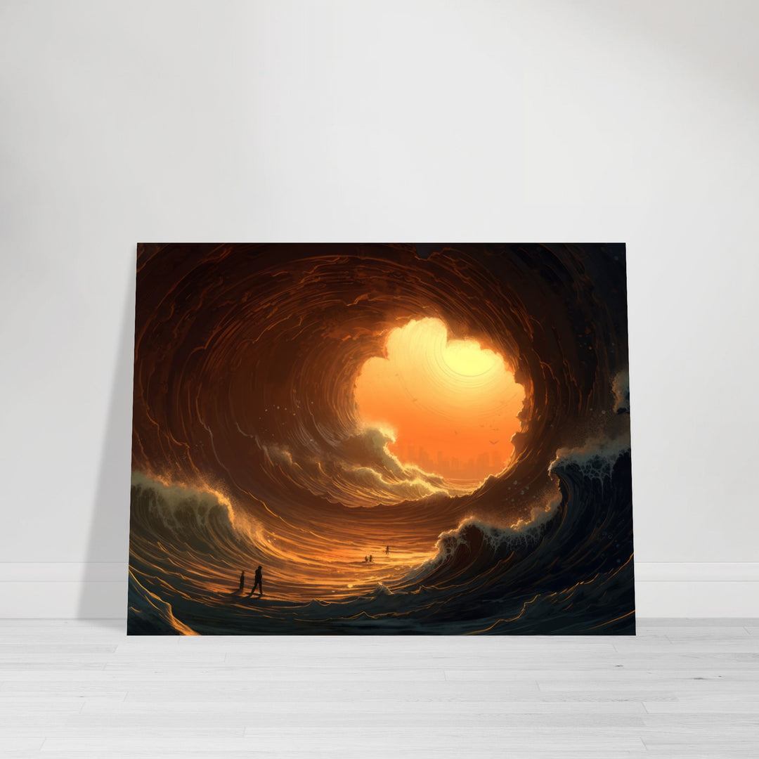 Premium Semi-Glossy Paper Poster - Abyssal Grotto Wave