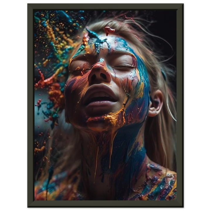 Classic Semi-Glossy Paper Metal Framed Poster - Colourful Imagination