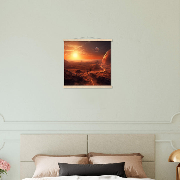 Classic Matte Paper Poster with Hanger - Sunset on Mars I